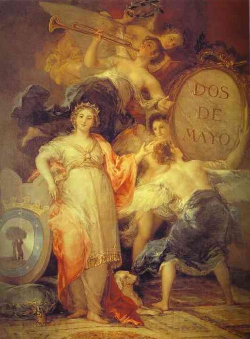 Francisco Jose de Goya Allegory of the City of Madrid. Norge oil painting art